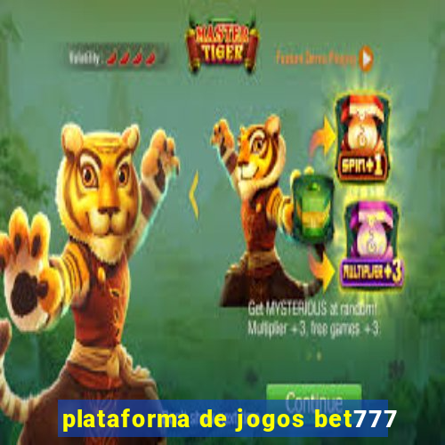 plataforma de jogos bet777